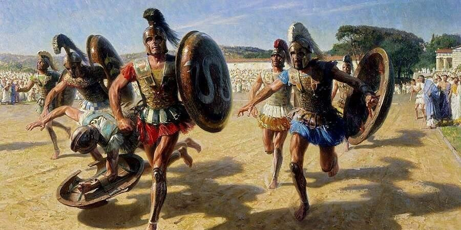Why did the marathon messenger die before reaching Athens?